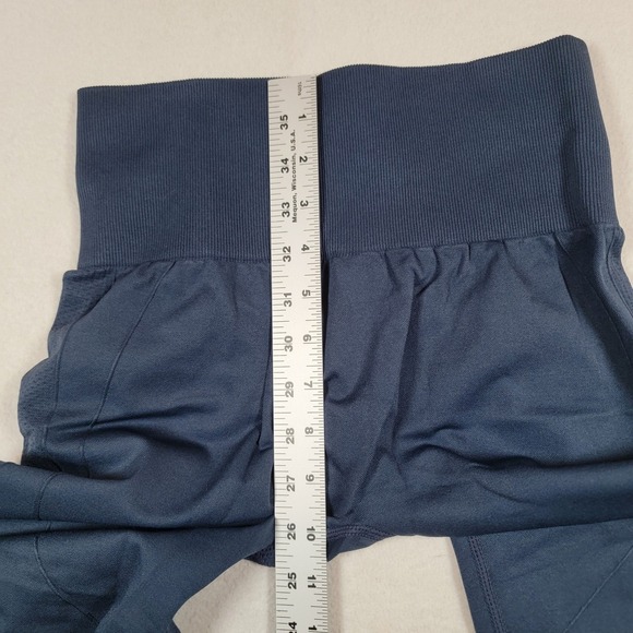 Halara Lot of 2 Seamless Flow High Waist Tummy Control Lift Leggings M 7/8 Navy - Picture 8 of 9